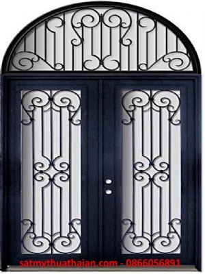 CỬA ĐI SẮT MỸ THUẬT CD_06