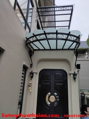 Mái kính sắt mỹ thuật MK_03