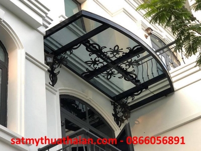 Mái kính sắt mỹ thuật MK_24