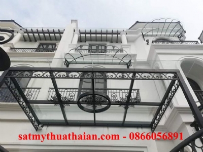 Mái kính sắt mỹ thuật MK_23