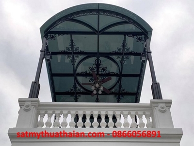 Mái kính sắt mỹ thuật MK_22