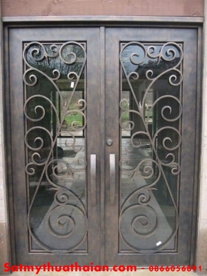 CỬA ĐI SẮT MỸ THUẬT CD_12