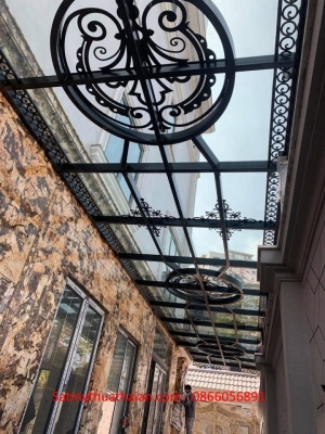 Mái kính sắt mỹ thuật MK_10