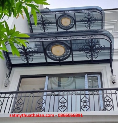 Mái kính sắt mỹ thuật MK_17