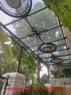 Mái kính sắt mỹ thuật MK_14