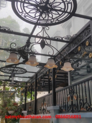 Mái kính sắt mỹ thuật MK_20