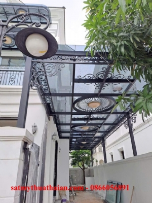 Mái kính sắt mỹ thuật MK_16