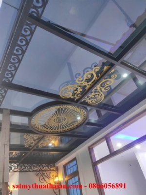 Mái kính sắt mỹ thuật MK_18