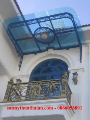 Mái kính sắt mỹ thuật MK_28